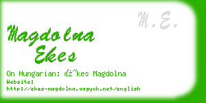 magdolna ekes business card